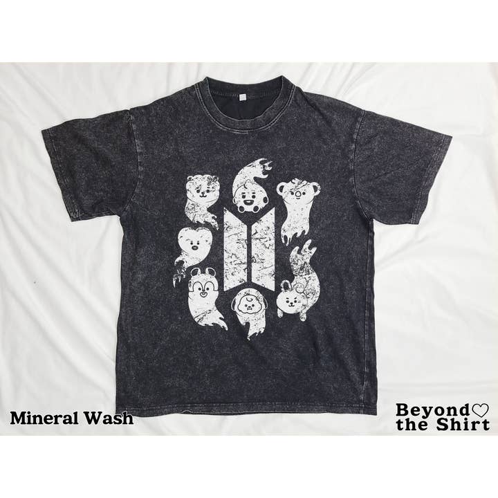 BeyondtheShirt - Wholesale Screen Printed T-Shirt - Unisex - BT21 BTS Ghosts Halloween T-Shirts and Sweatshirts3