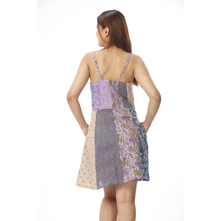 Assorted Cotton Patchwork Mini Dress for wholesale on Faire1