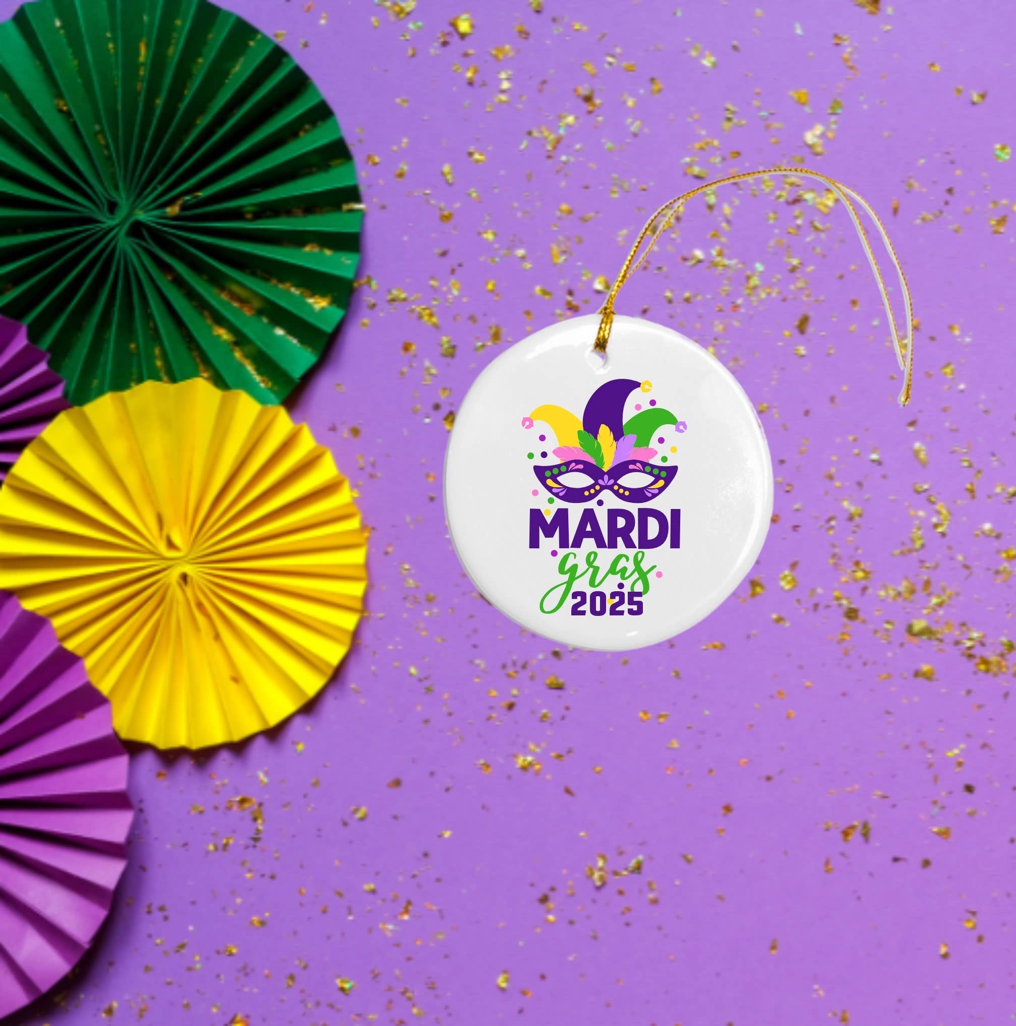 Daisy Lane - Wholesale Ornament - Kerstornament uit New Orleans, Mardi Gras 2025 Souvenir1