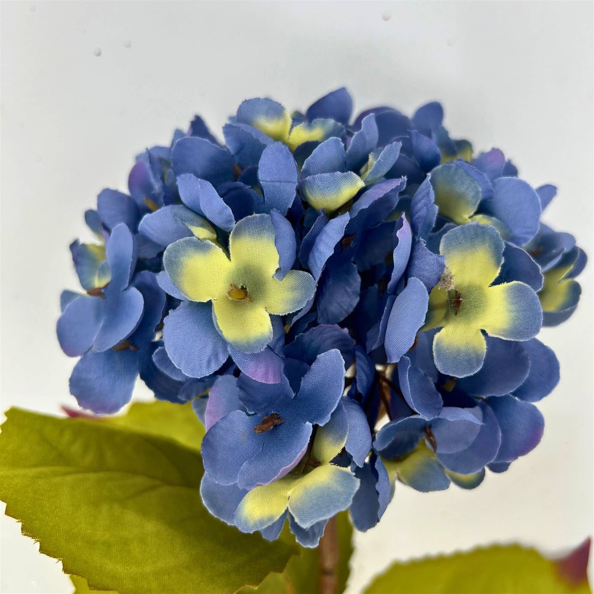 David Christopher's Collection - Wholesale Artificial Flowers - Meadows Hydrangea Spray - Blue 27”1