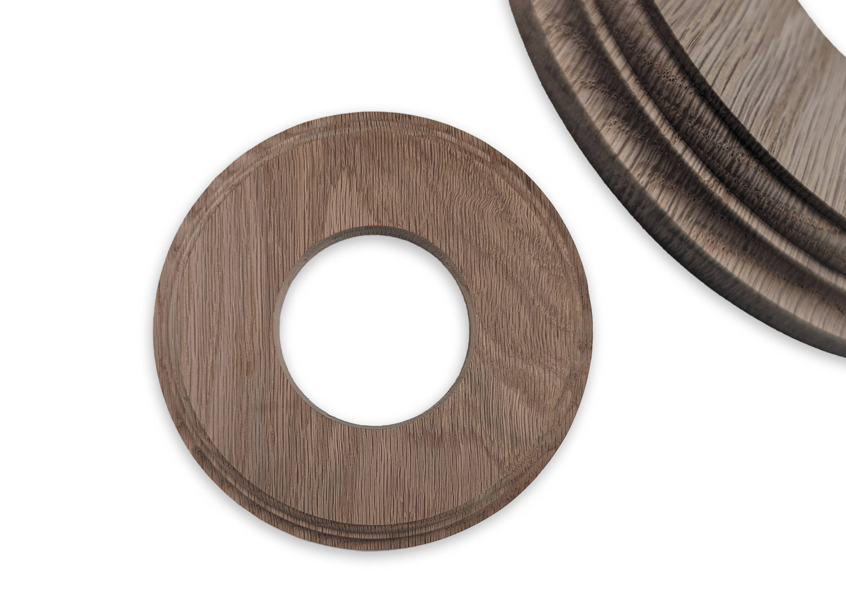 Wild Woodworker - Vendita all'ingrosso Targa da parete - Inserto per orologio in quercia bianca personalizzabile Fitup Blank - Fatto a mano, versatile e senza tempo6