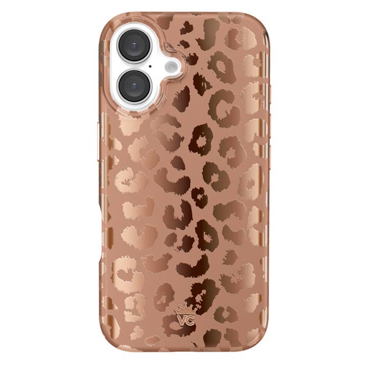VELVET CAVIAR - Wholesale Phone Case - Women's - iPhone 16 MagSafe Case - Bronze Chrome Leopard