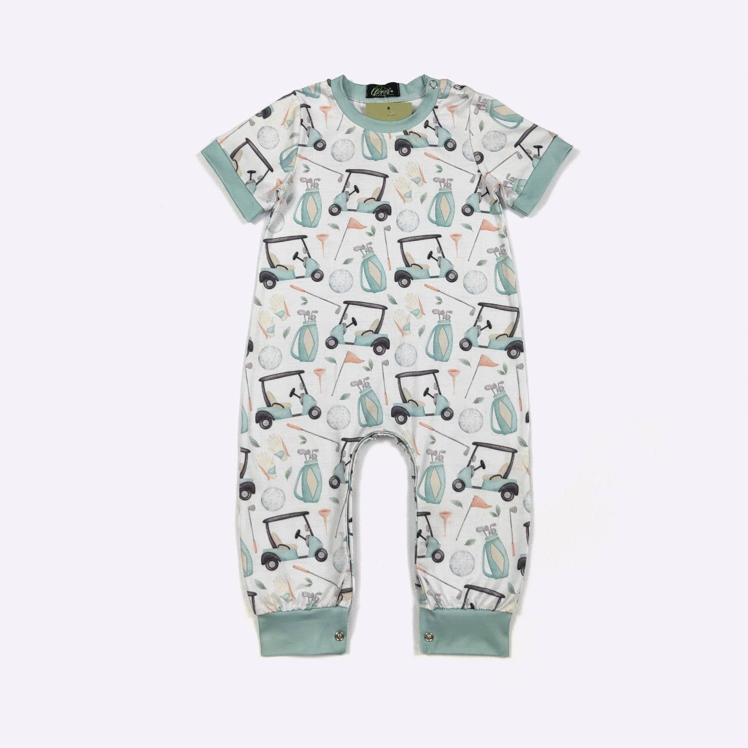 Clover Cottage - Vente Barboteuse – bébé - Barboteuse Garçon de Golf Wedge