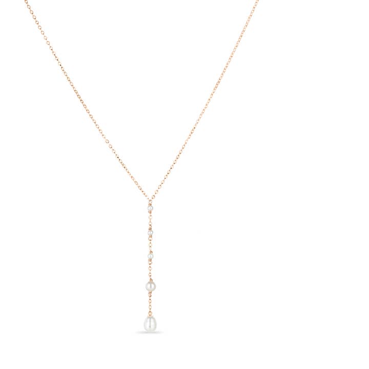 Holly - Y-Halskette mit Perlen für Hochzeit für den Großhandel von PM Atelier