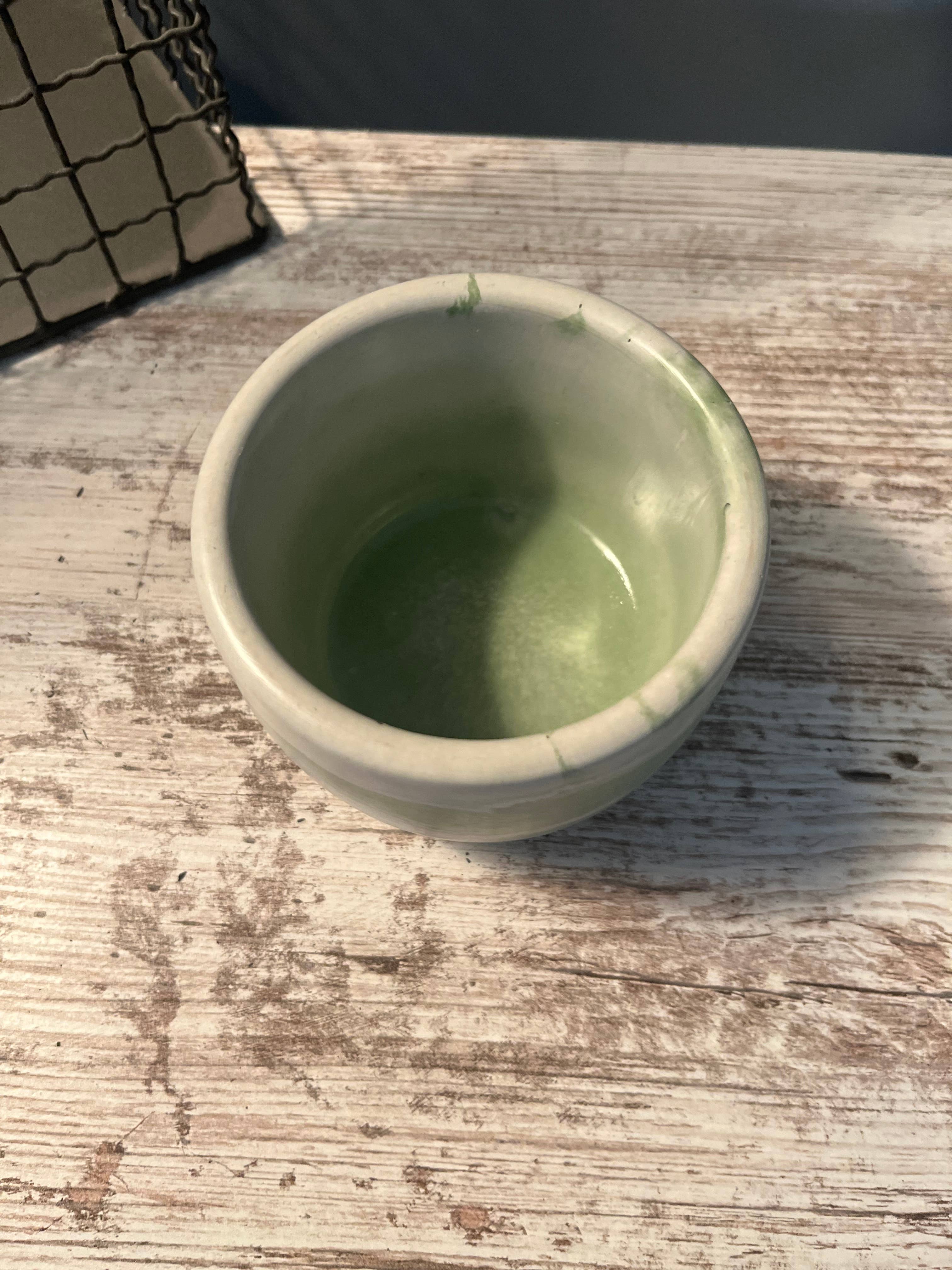 Bumblebee Candle Co. - Wholesale Candle Holder - Green Marbled Concrete Candle Vessel - 8 oz 6