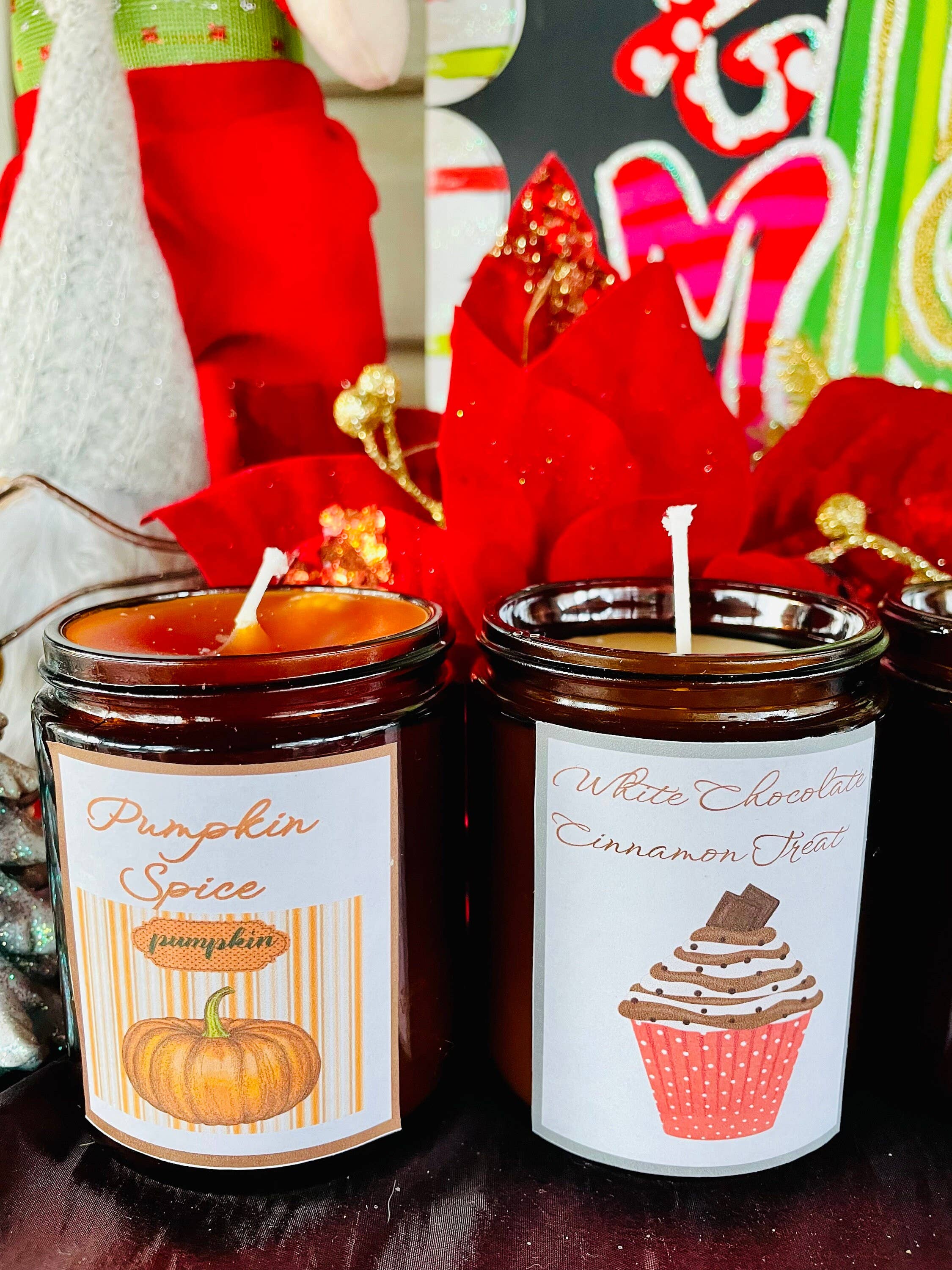 LuvinbyJessica.etsy.com - Wholesale Jar/Filled Candle - Pumpkin Spice Candle White Chocolate Cinnamon0