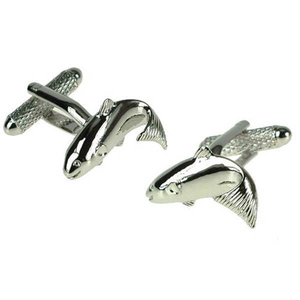 Botões de Punho em Prata Salmão por atacado de Cufflinks Depot
