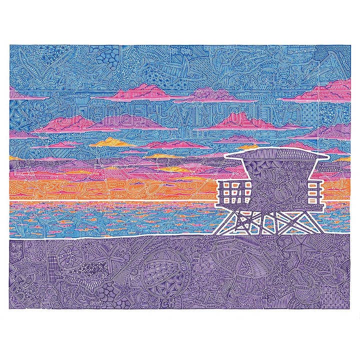 Art Print - Coastal California for wholesale by Viz Art Ink