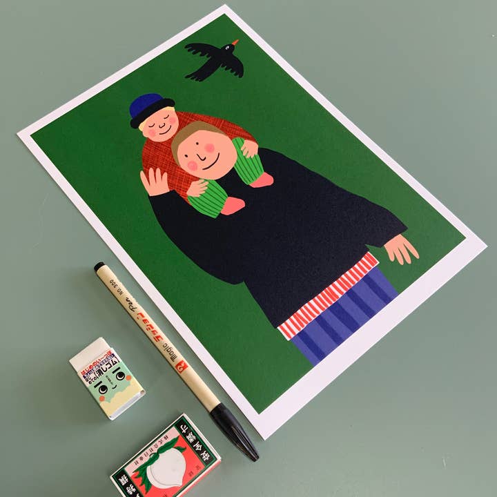 Atelier Titi Ellen de Bruijn - Wholesale Art Print - Spending some time together4