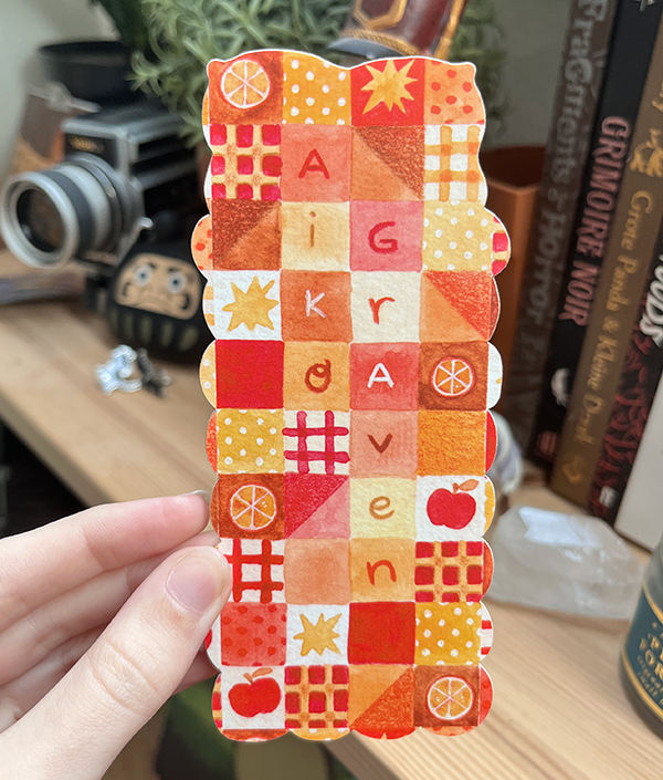 Aiko Graven - Wholesale Bookmark - Sleepy fox | Die cut Bookmark1