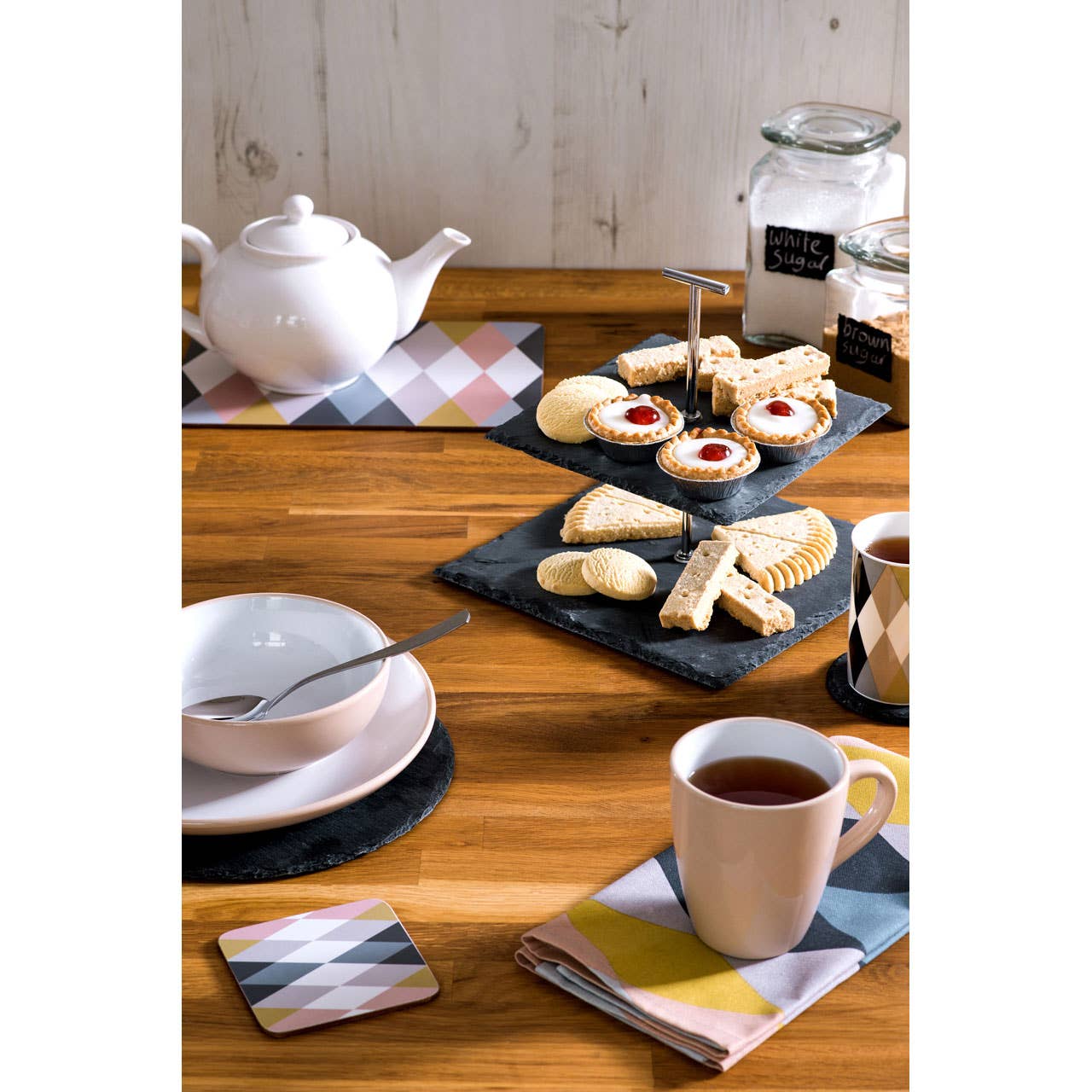 Interiors by Premier – wholesale Coasters – Slate Round Coasters - Set of 43