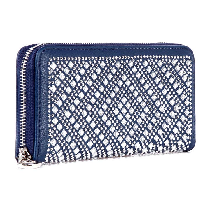 Handbag Express – wholesale Wallet – Women's – Unique Rhinestone Design Accordion Wallet2