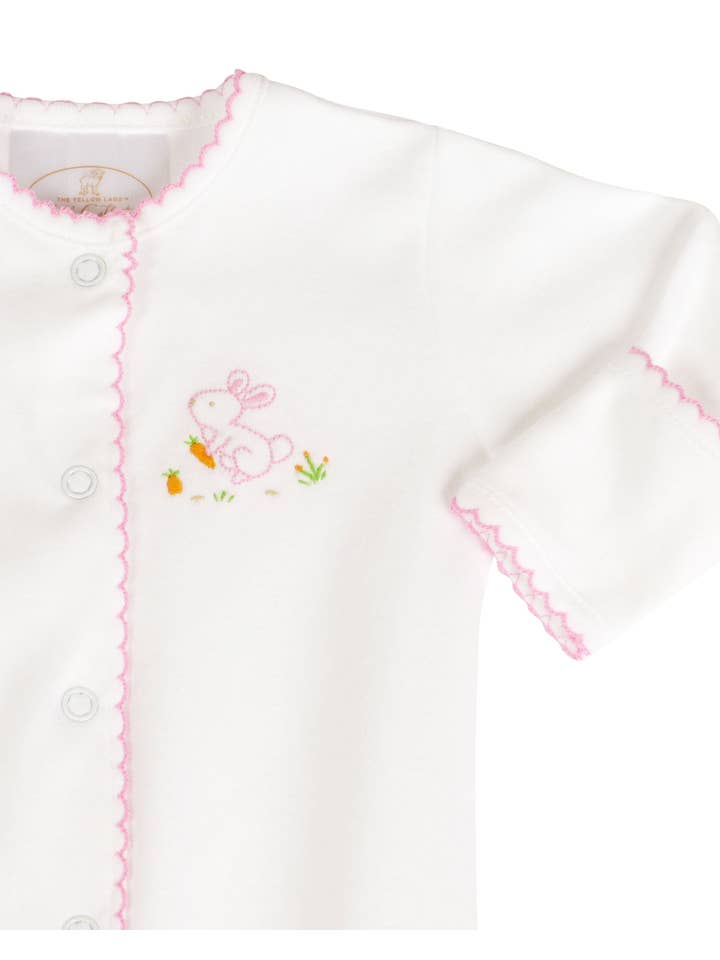 The Yellow Lamb – wholesale Nattdräkt – Baby – Kaninfotade pyjamas - Rosa