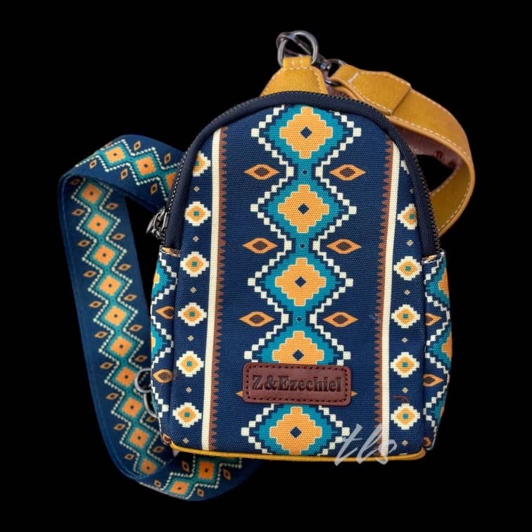 The Lyrical Spirit, LLC - Wholesale Crossbody Bag - Women's - Laney Aztec Patterned Sling Bag5