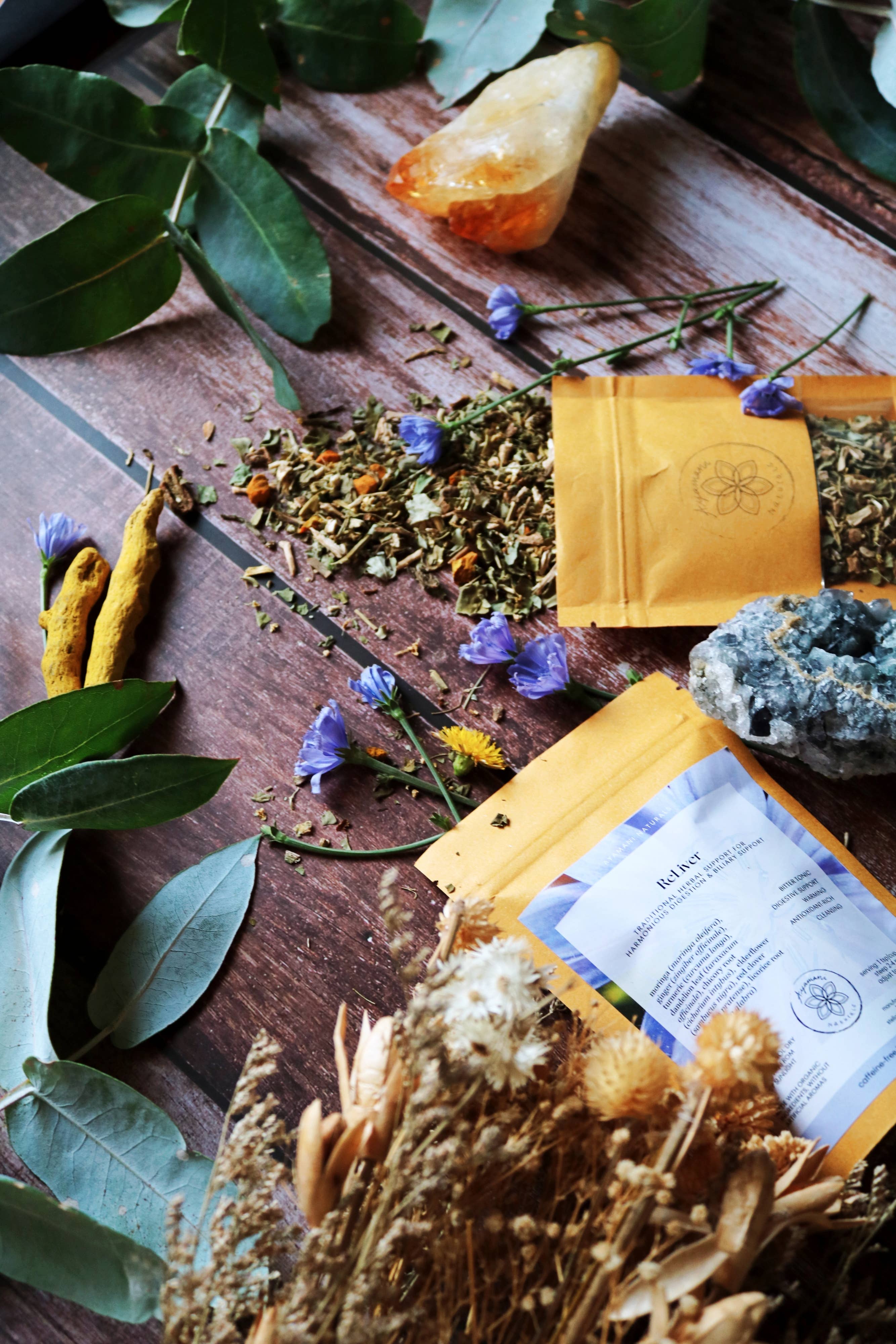 Ayamani Naturals - Vendita all'ingrosso Tisane salutari e depurative - ReLiver, tisana a base di erbe per il fegato - Nuova ricetta con erbe per il sistema biliare4