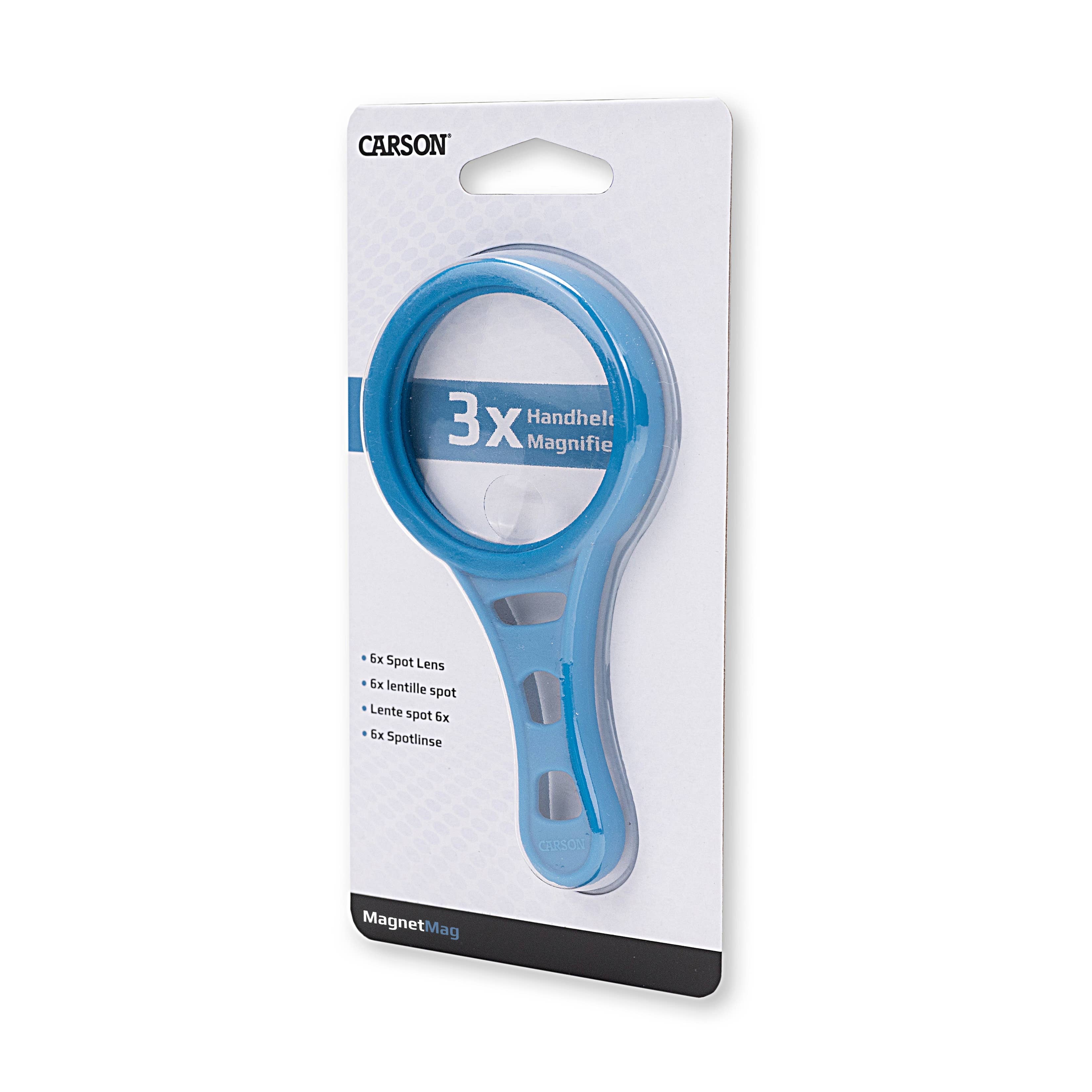 Carson EU - Wholesale Magnifying Glass - MagnetMag Assorted 3x Magnification with 6x Spot Lenses4