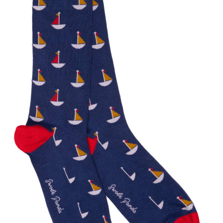 Chaussettes Sailing Boat Bamboo (3 paires) - Hommes pour la vente par Swole Panda