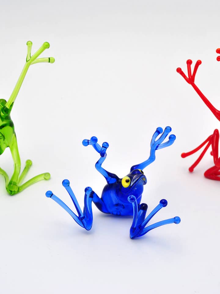 Dancing Frog for wholesale by WGK Glass Art Inc