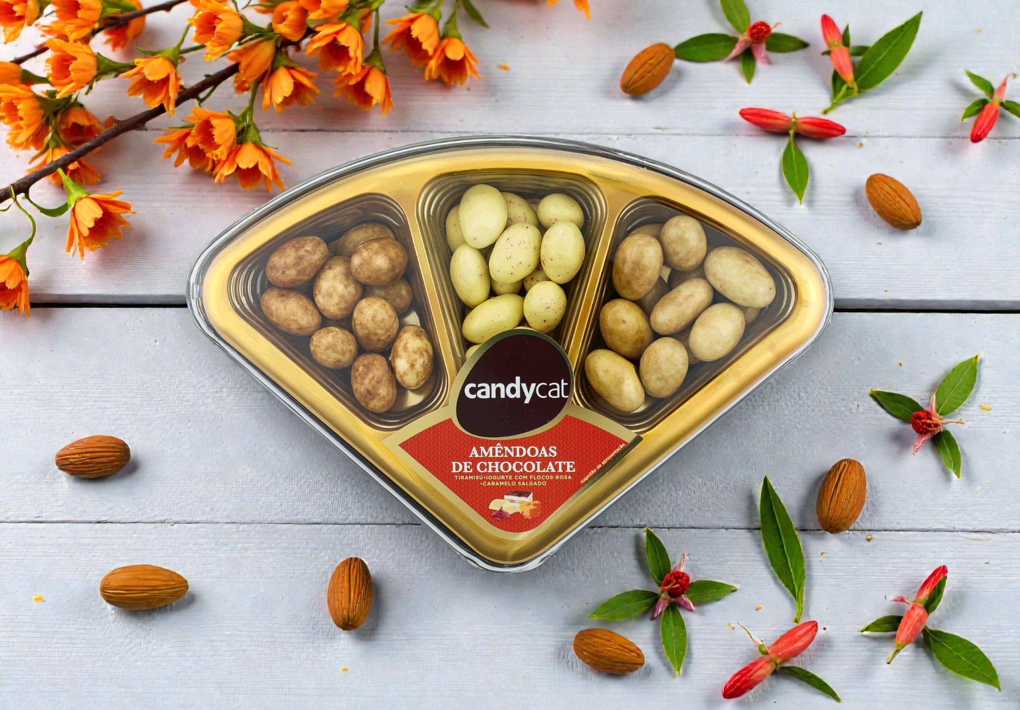 Candycat - Wholesale Chocolate Box - Almond Specialties - Leque 180g0