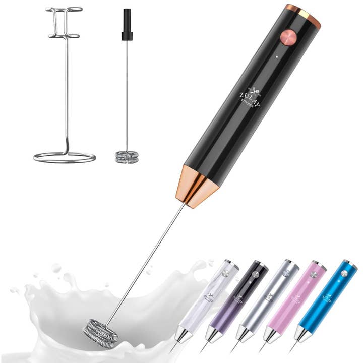 Zulay Kitchen - Wholesale Kitchen tool/gadget - Lux Rechargeable Milk Frother – 2-Speed Handheld, Waterproof17
