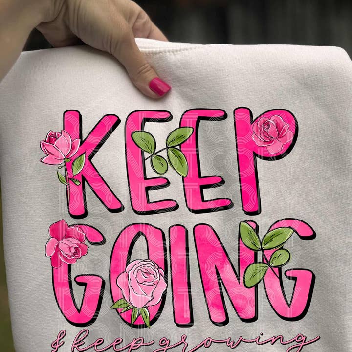 Keep Going & Keep Growing Tee for wholesale by Hello Sunshine Boutique