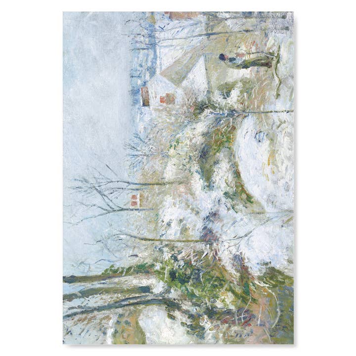 Ezen Trade – wholesale Art print – RABBIT WARREN AT PONTOISE, SNOW (1879): Painting Art Print