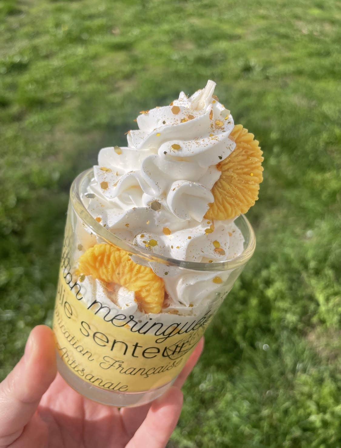 Jolie Senteur - Wholesale Novelty Candle - Lemon meringue whipped cream candle1