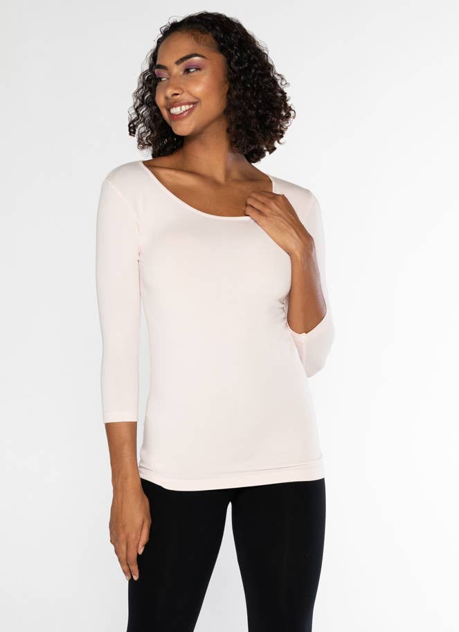 C'est Moi Clothing Co - Wholesale Knit Top - Women's - Bamboo 3/4 Sleeve Top- CEBT120618