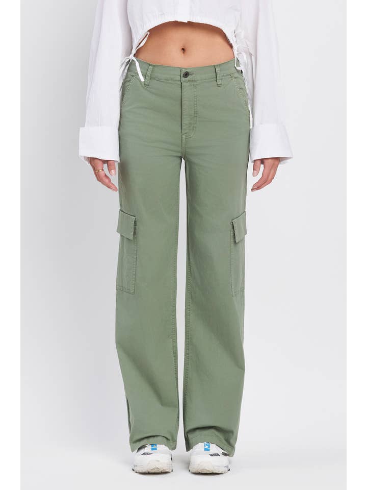 Olives Ryder Cargo Super High Rise Baggy Jean-Olves for wholesale on Faire