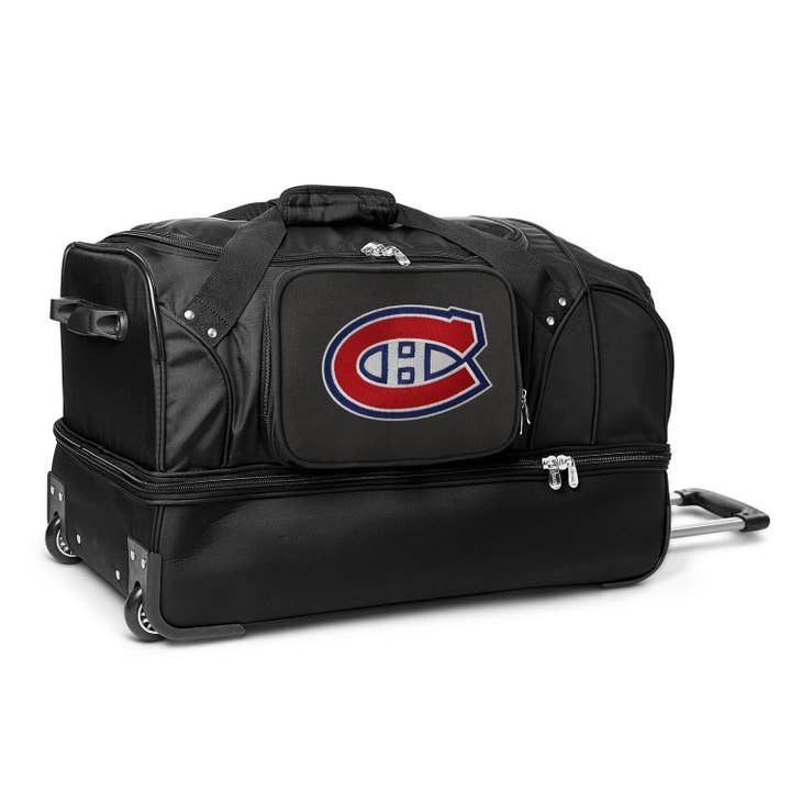 NHL Montreal Canadiens 27" Drop Bottom Wheeled Duffel for wholesale by Mojo Licensing