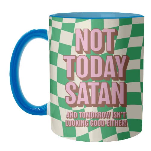 ART WOW – Caneca por atacado – Canecas 'Não Hoje Satan' de Claire Atwood3