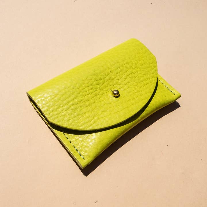 Primecut - Wholesale Card Holder - Women's - Cardholder - Chartreuse Leather1