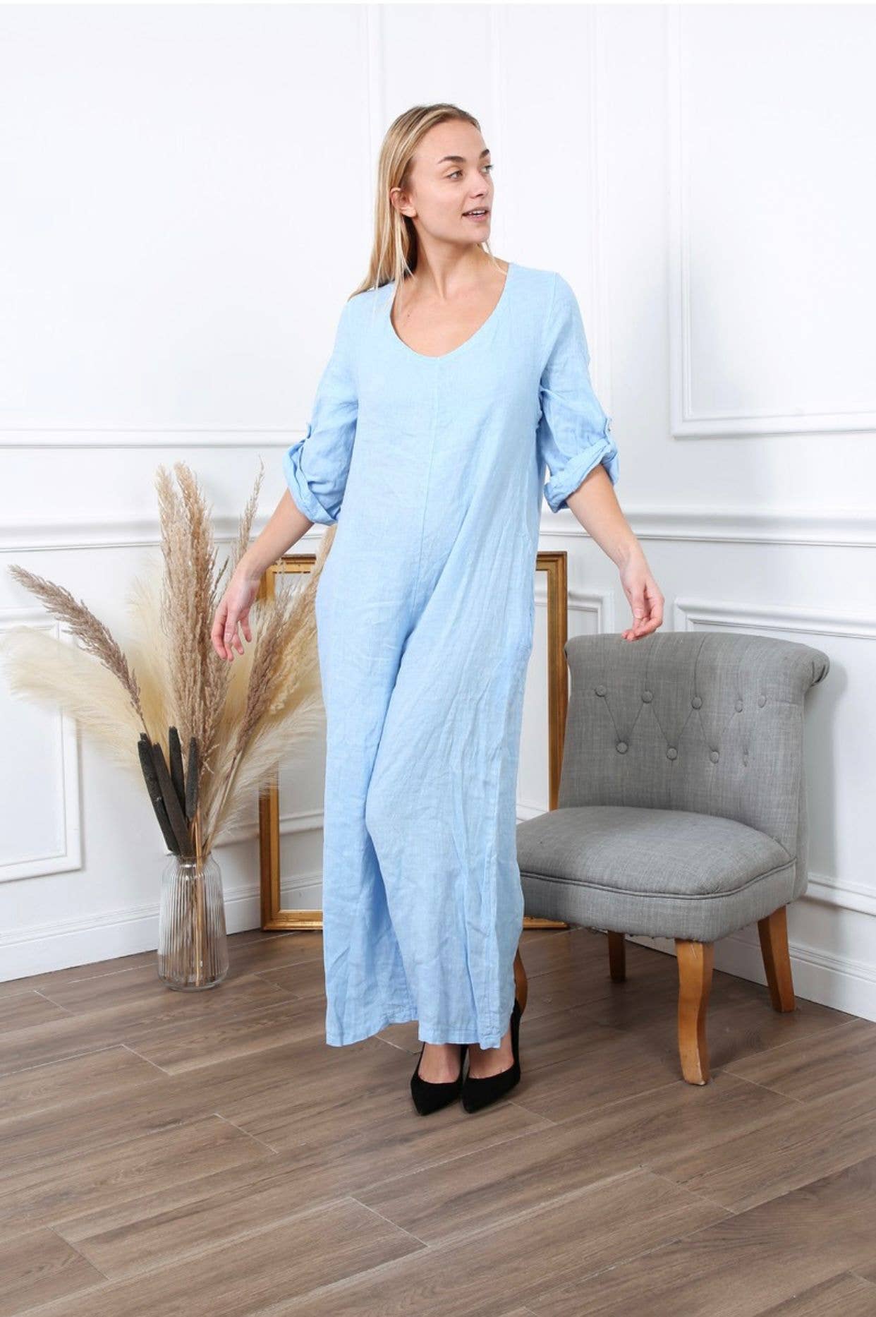 LÉA & LUC - Wholesale Jumpsuit - Women's - 100% linen combination REF.7150430