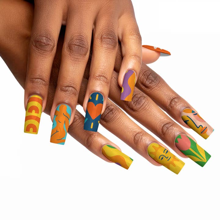 FYNE BODY – wholesale Lösnaglar – Splat-tastic Canvas Kreativitet Tryck-på Naglar43