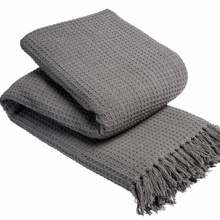 LOOMWORKS LTD – wholesale Throw blanket – Lisbon Pure Cotton Honeycomb Throw16
