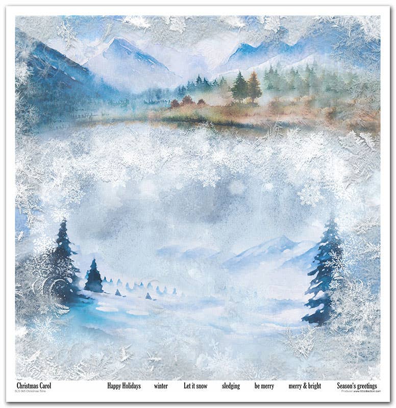 ITD Collection - Vendita all'ingrosso Scrapbooking - Set carta scrapbooking SLS-065 11 pezzi 310x320 mm - 200 g/m²6