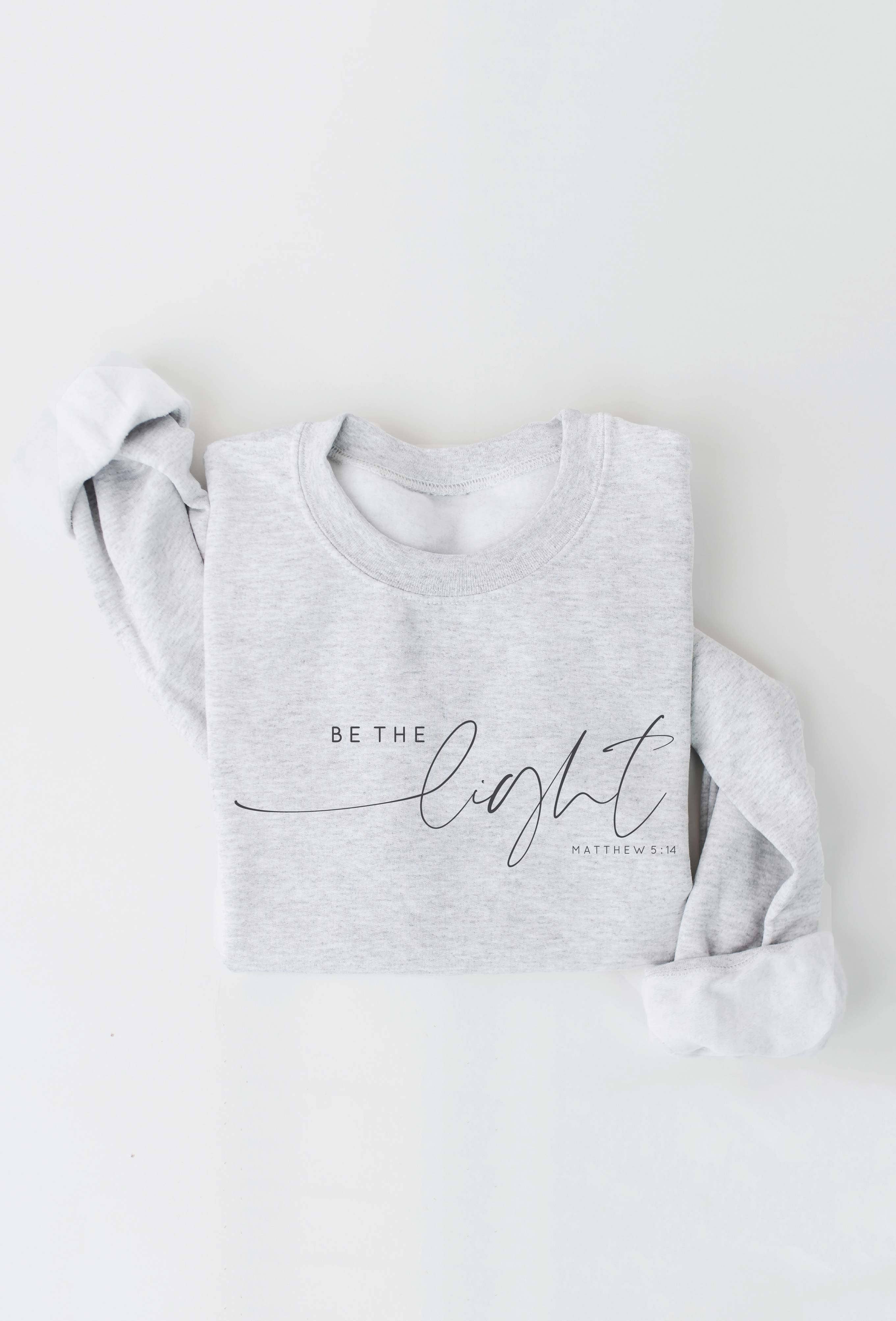 OAT COLLECTIVE - Wholesale Graphic Sweatshirt - Women's - BE THE LIGHT MATTHEW 5:14 Graphic Sweatshirt8