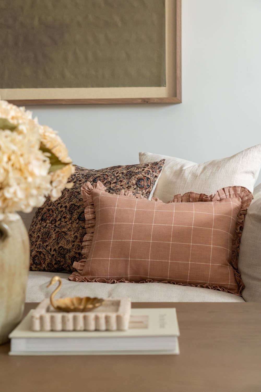 Rug & Weave - Wholesale Throw Pillow Cover - CALLIE Ruffle Pillow  5