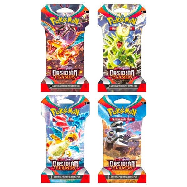 Showcase - Wholesale Card Game - Pokémon TCG: Scarlet & Violet | Obsidian Flames Sleeved Booster | Ships Assorted