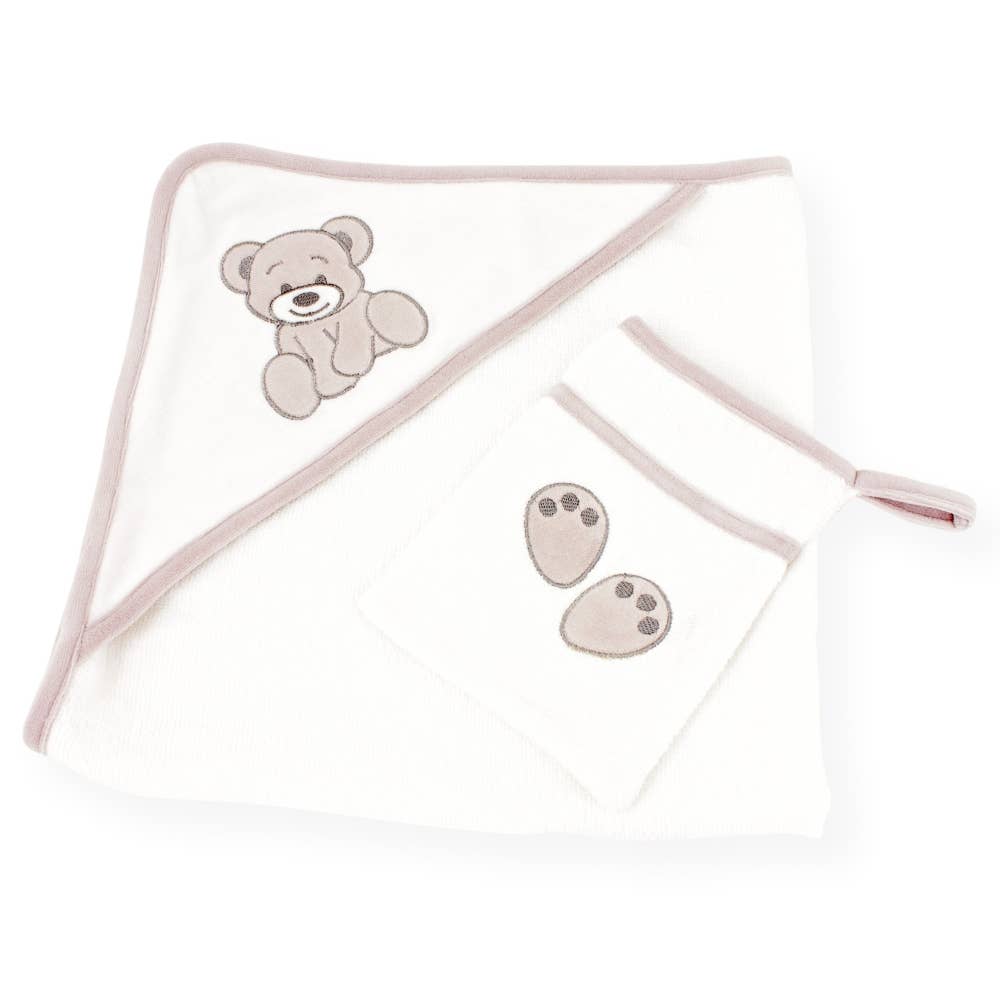 Trois kilos Sept - Vente Serviette de bain – enfant et bébé - Ensemble sortie de bain Miam le Gâteau0