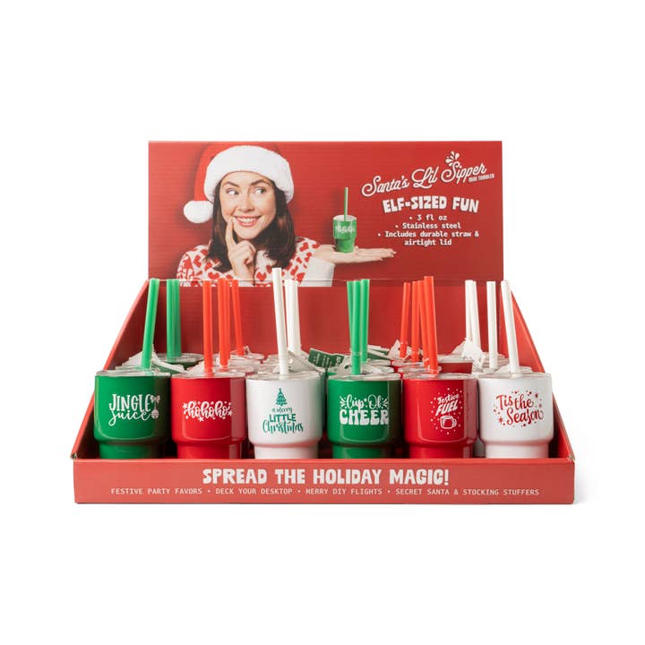 DM Merchandising - Wholesale Insulated mug/tumbler - Santa's Lil' Sipper Mini Tumbler3