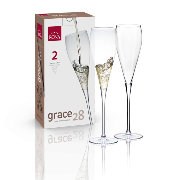 RONA - Wholesale Champagne Flute - RONA Grace Champagne Flute | 10 oz. | Set of 2