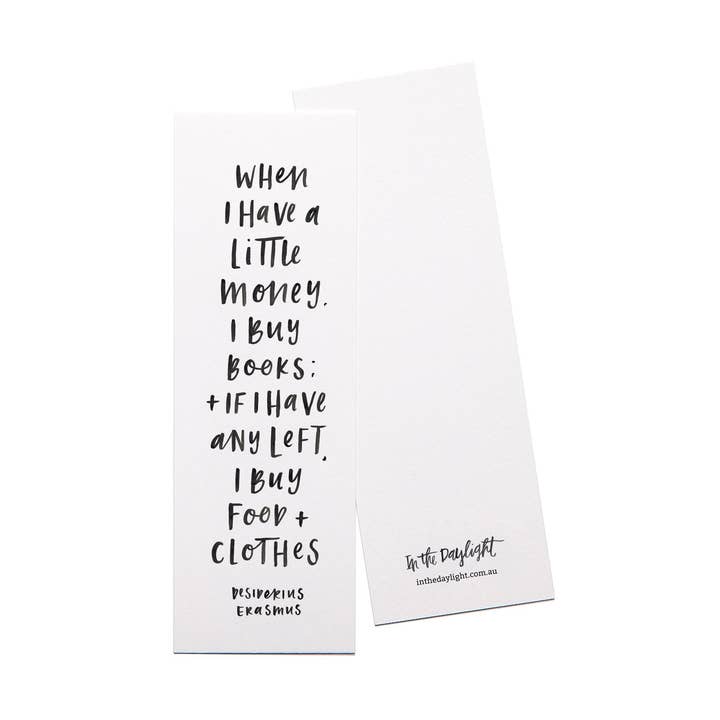 When I Have M o n e y Bookmark 5er Set für den Großhandel von In the Daylight