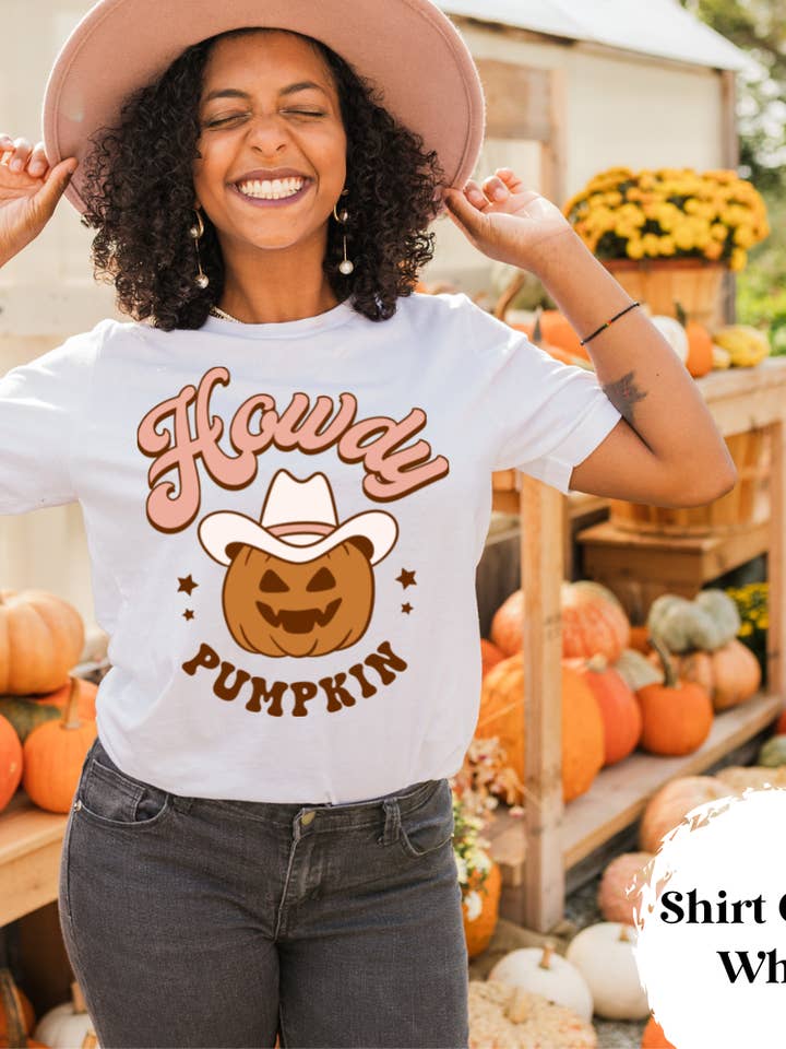 "Howdy Pumpkin" Fall Halloween TSHIRT Sweatshirt for wholesale by FriendlyAdventures