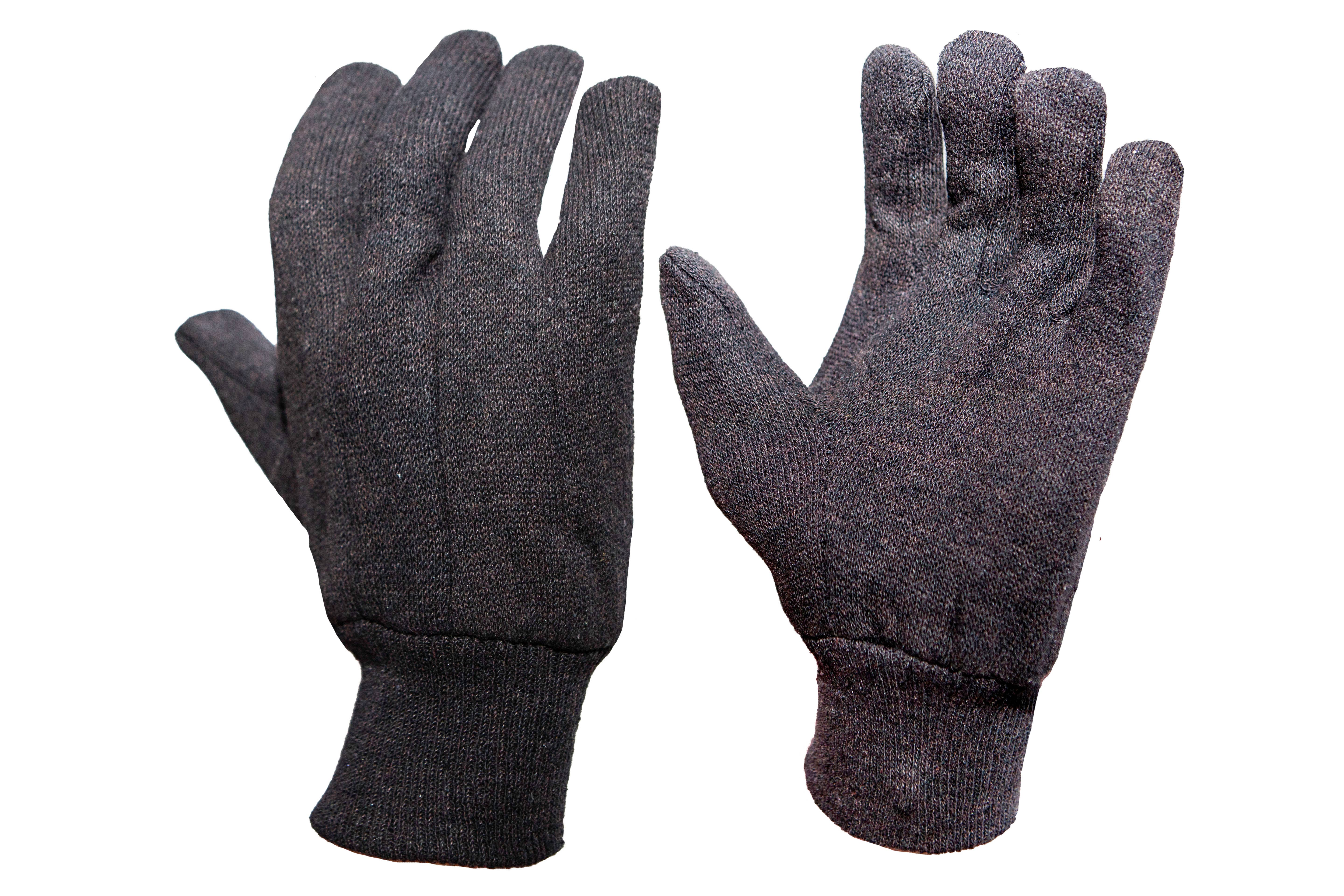 G & F Products - Wholesale Gloves - Unisex - Heavy Weight 9OZ. Brown Jersey Work Gloves, 12 pairs8