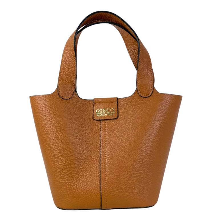 Chenson & Gorett - Vente Sac porté épaule – femme - Sac seau en cuir italien avec sac supplémentaire pour femme11