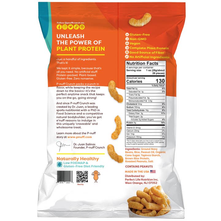Pnuff Crunch - Wholesale Puffed Snack - Original P-nuff Crunch 4oz 15-Pack