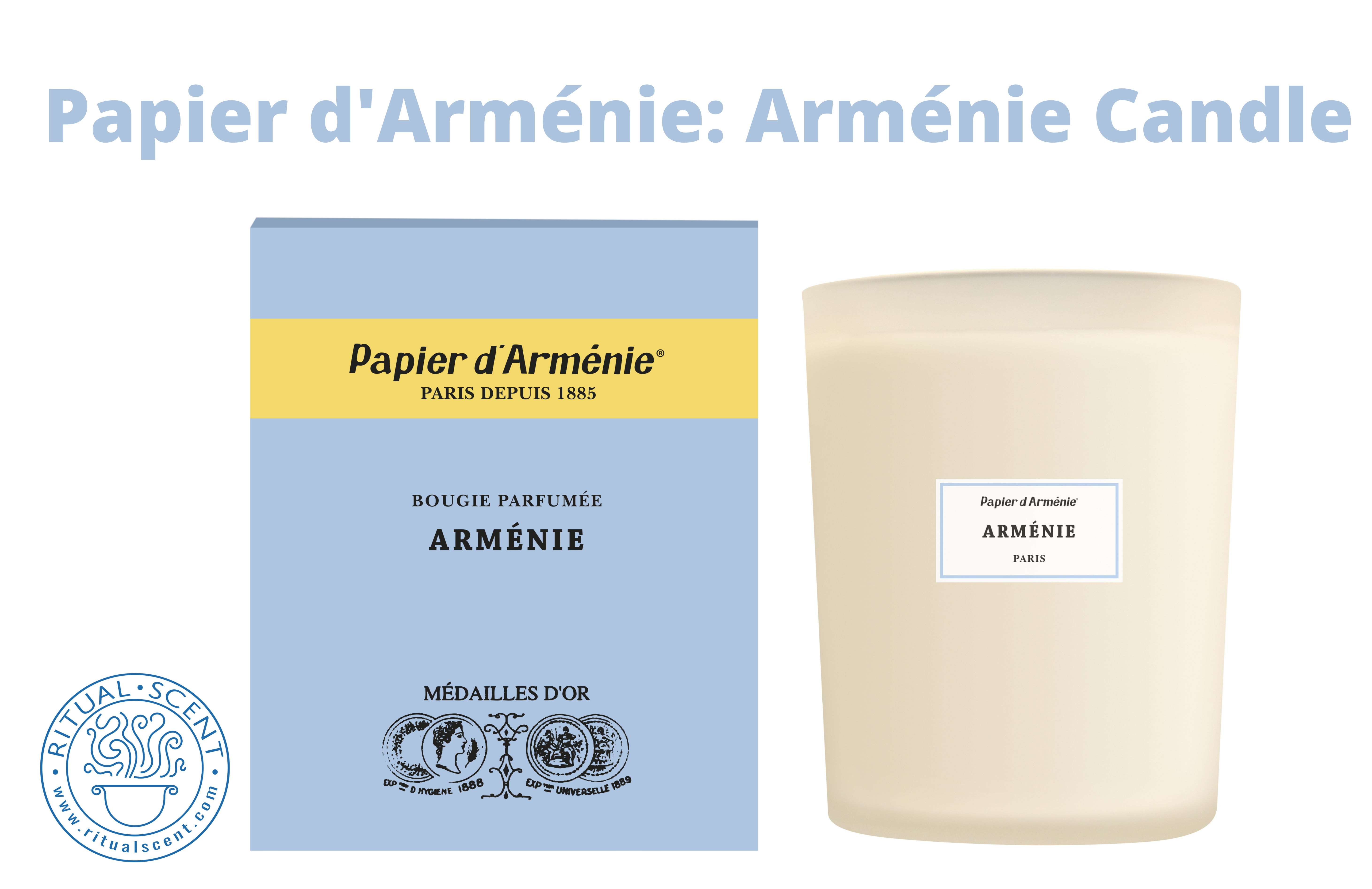 Ritual Scent - Wholesale Jar/Filled Candle - Papier d'Arménie 50 Hour Candles TRADITION, ARMÉNIE, LA ROSE9