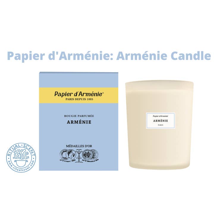 Ritual Scent - Wholesale Jar/Filled Candle - Papier d'Arménie 50 Hour Candles TRADITION, ARMÉNIE, LA ROSE9