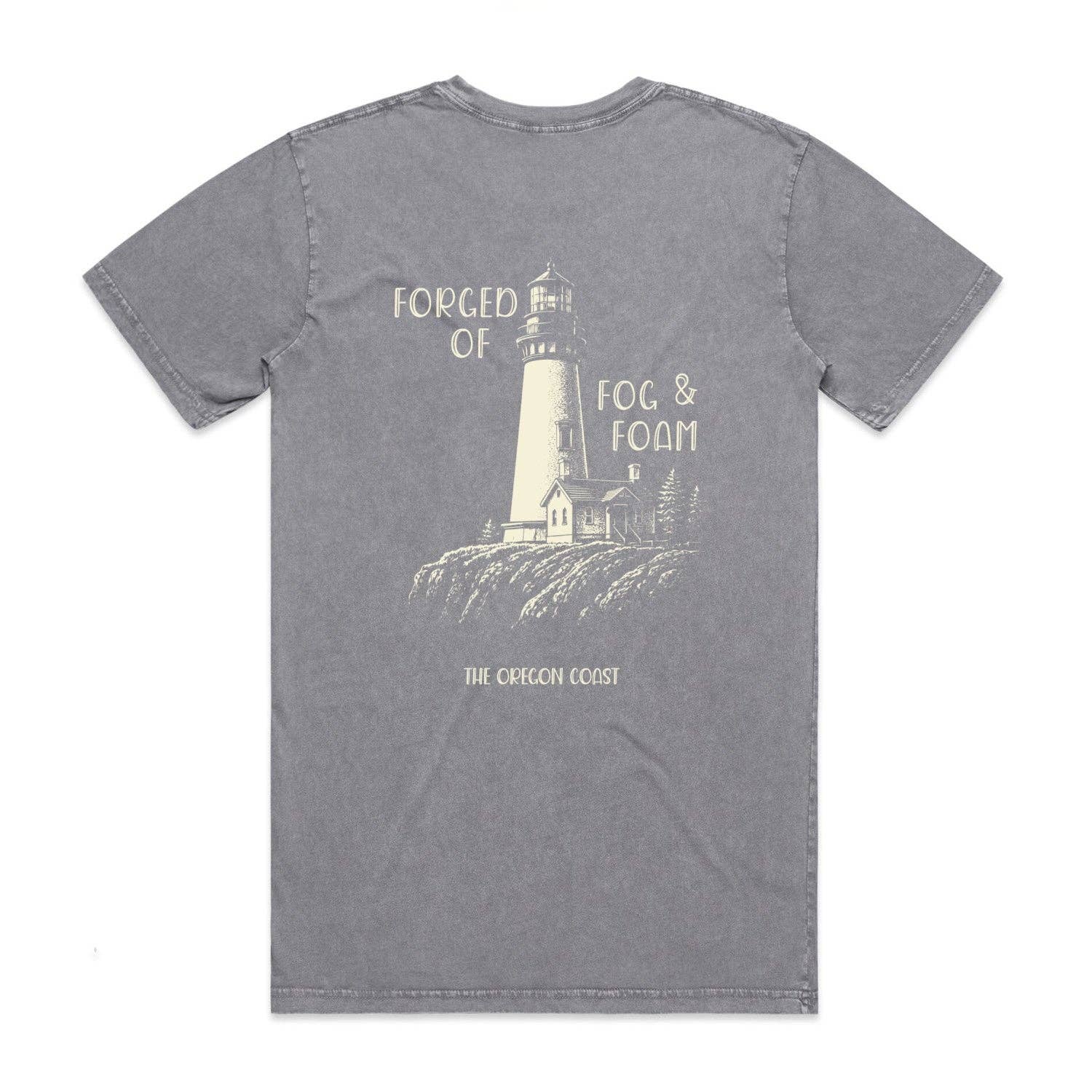 NW Accent - Wholesale Screen Printed T-Shirt - Unisex - Fog & Foam Stone Wash Tee1